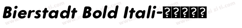 Bierstadt Bold Itali字体转换